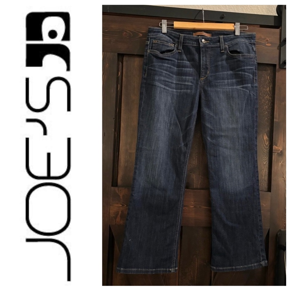 Joe's Jeans The Olivia Cool Off Dark Blue Cropped Flare Women's Jeans 31